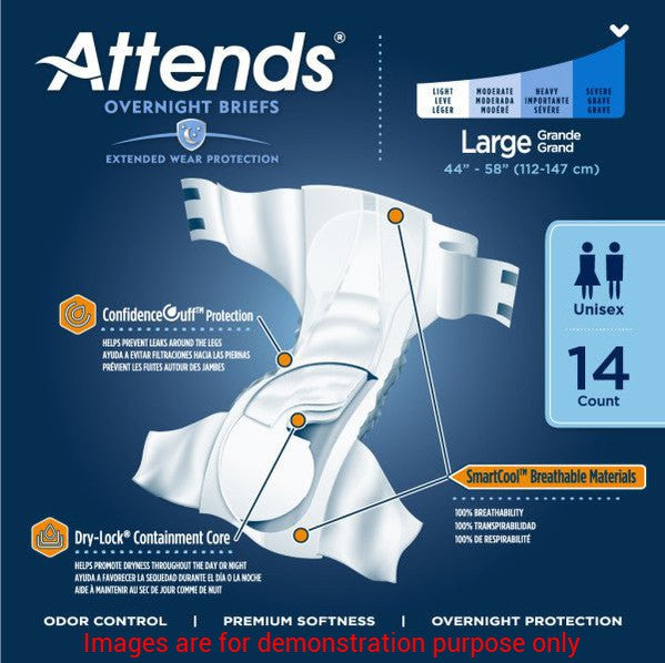 Attends Overnight Briefs, LargeAttends