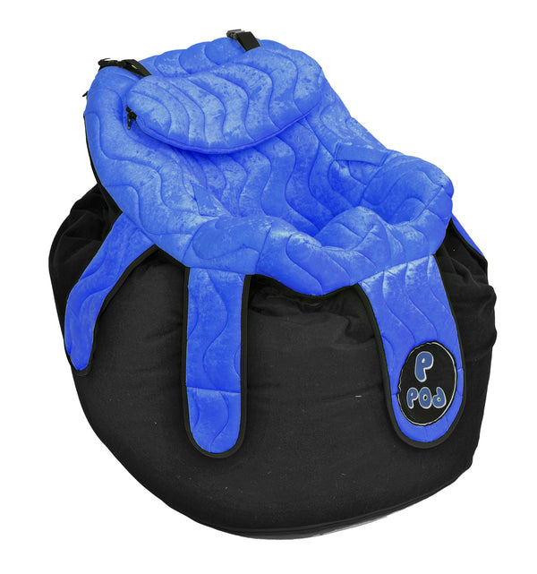 P Pod pediatric positioning seat in Whale Blue