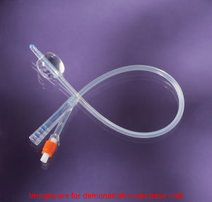 100% Silicone Foley Catheter, Size 10Fr, 3Cc, 2WayMedline