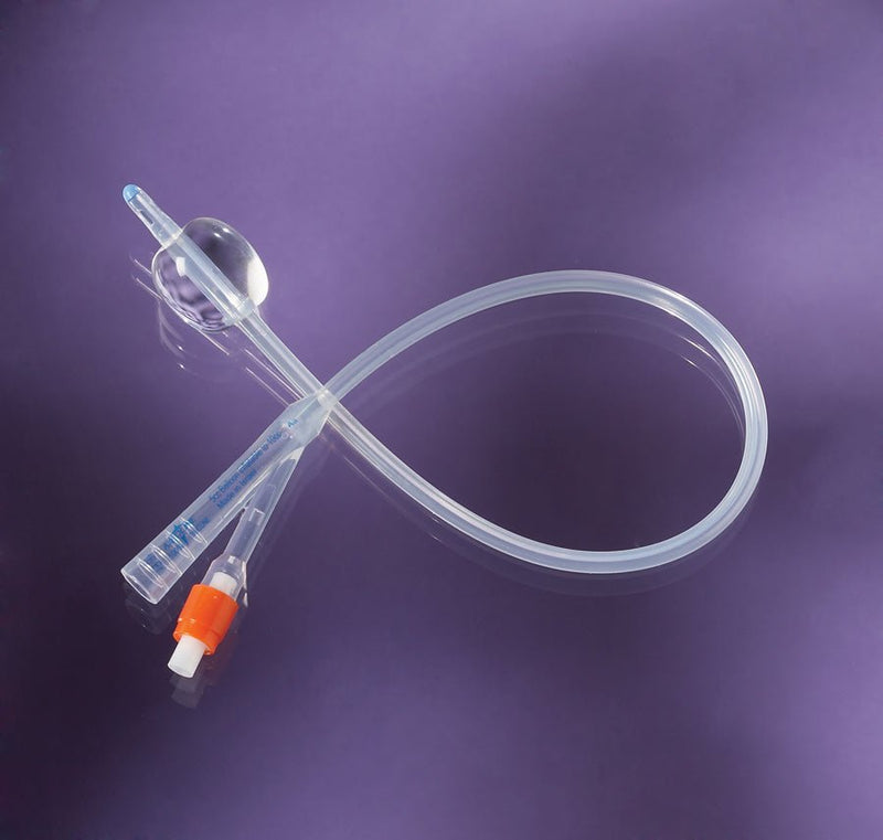 100% Silicone Foley Catheter, Size 10Fr, 3Cc, 2WayMedline