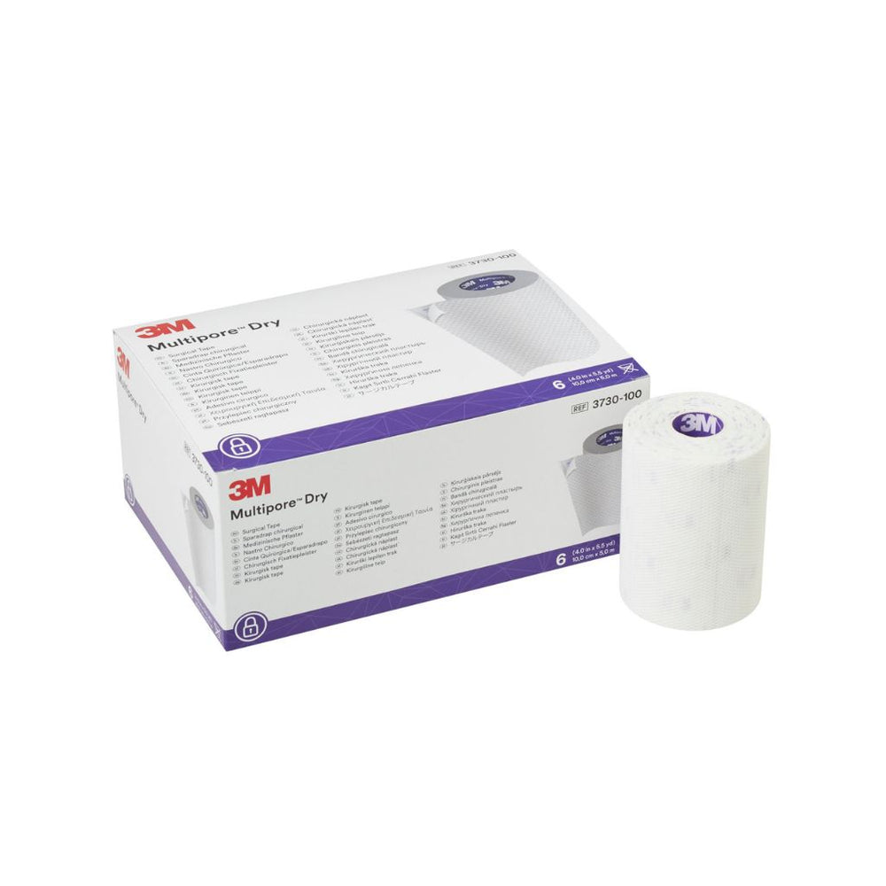 Multipore Dry Surgical Tape (1"X5M) Pique Hypoallergenic Elastic Stretch Non-Sterile Latex-Free