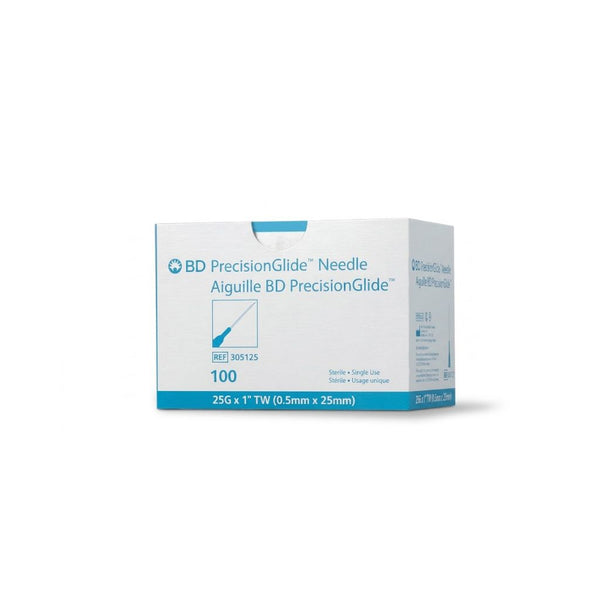 BD PrecisionGlide Conventional Hypodermic Needle Only, 25G × 1"