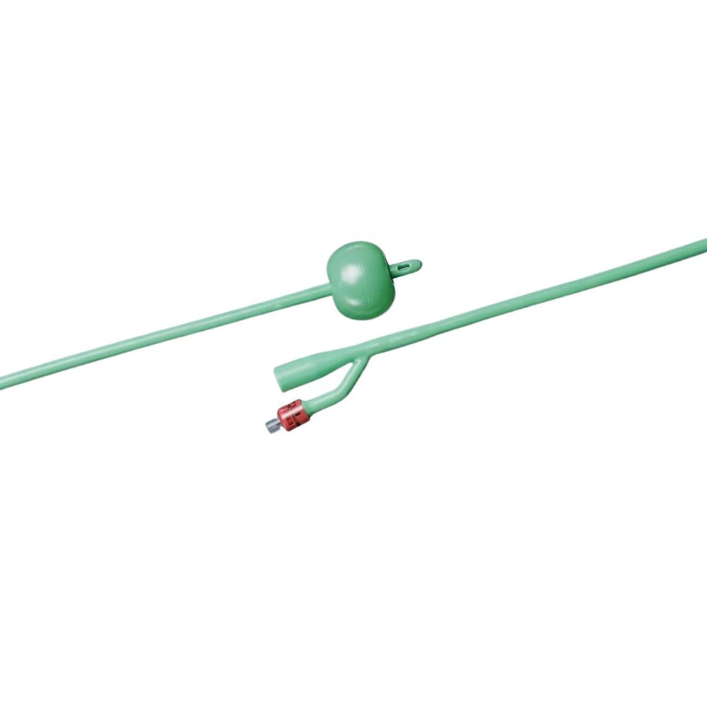 Silastic 2-Way Short Round-Tip 2 Opposing Eyes Foley Catheter 16Fr 5Cc