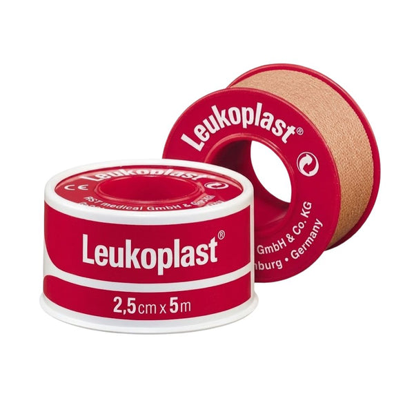 Leukoplast Sleek Zinc Oxide Plastic Waterproof Tape 2.5Cm X 3M