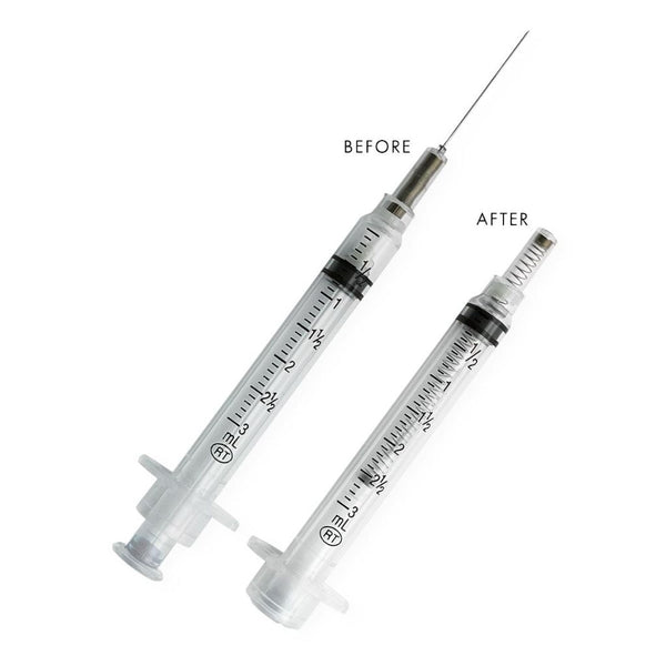 Bx/100 Vanishpoint Safety Syringe W/ Needle 23G X 1" Retractable 3Ml Sterile
