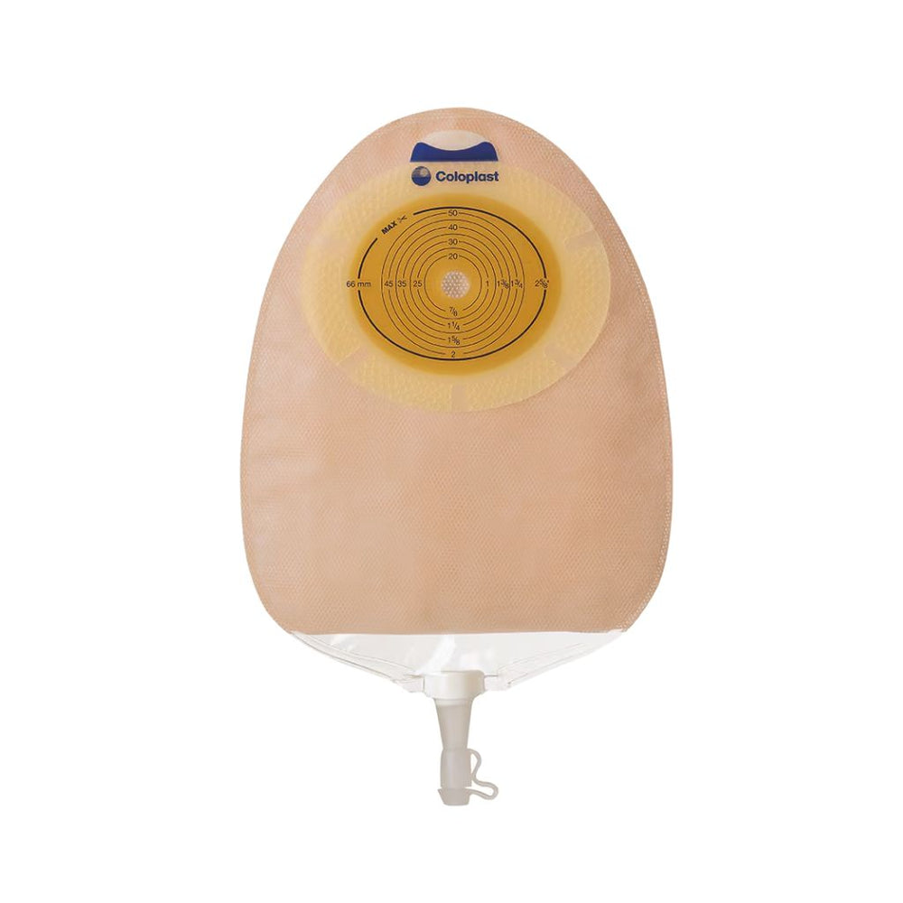 Coloplast SenSura 1-Piece Convex Light Urostomy Pouch, Cut-to-Fit up to 43 mm (1¾ in), Opaque
