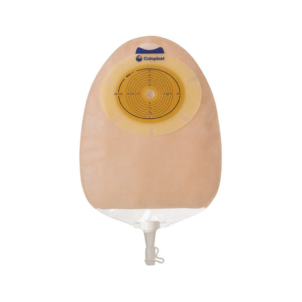 Coloplast SenSura 1-Piece Convex Light Urostomy Pouch, Cut-to-Fit up to 43 mm (1¾ in), Transparent