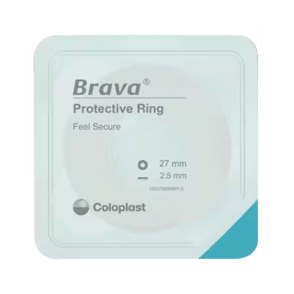 Coloplast Brava Wide Adhesive Protective Ring, 18 mm ID, 48 mm OD, 2.5 mm Thick