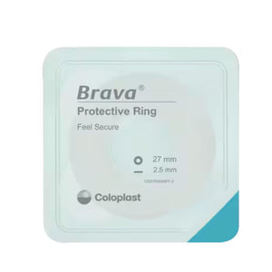 Coloplast Brava Wide Adhesive Protective Ring, 27 mm ID, 57 mm OD, 2.5 mm Thick