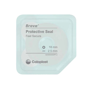 Coloplast Brava Wide Adhesive Protective Ring, 18 mm ID, 64 mm OD, 2.5 mm Thick
