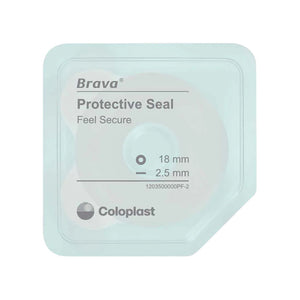 Coloplast Brava Wide Adhesive Protective Ring, 18 mm ID, 57 mm OD, 4.2 mm Thick