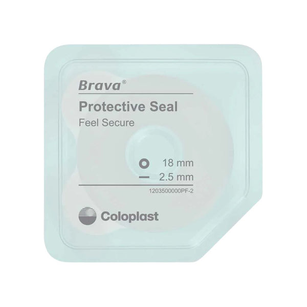 Coloplast Brava Wide Adhesive Protective Ring, 18 mm ID, 57 mm OD, 4.2 mm Thick