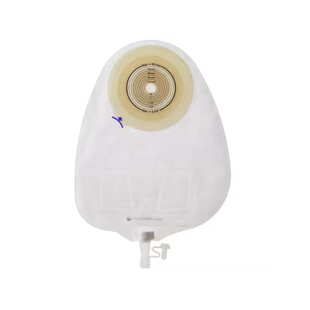 Coloplast Assura 1-Piece Convex Light Transparent Urostomy Pouch, Cut-to-Fit up to 43 mm (1 3/4 in)