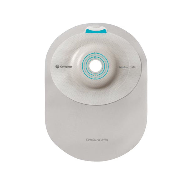 Coloplast SenSura 1-Piece Convex Light Closed Pouch, Cut-to-Fit up to 33 mm (1¼ in), Opaque