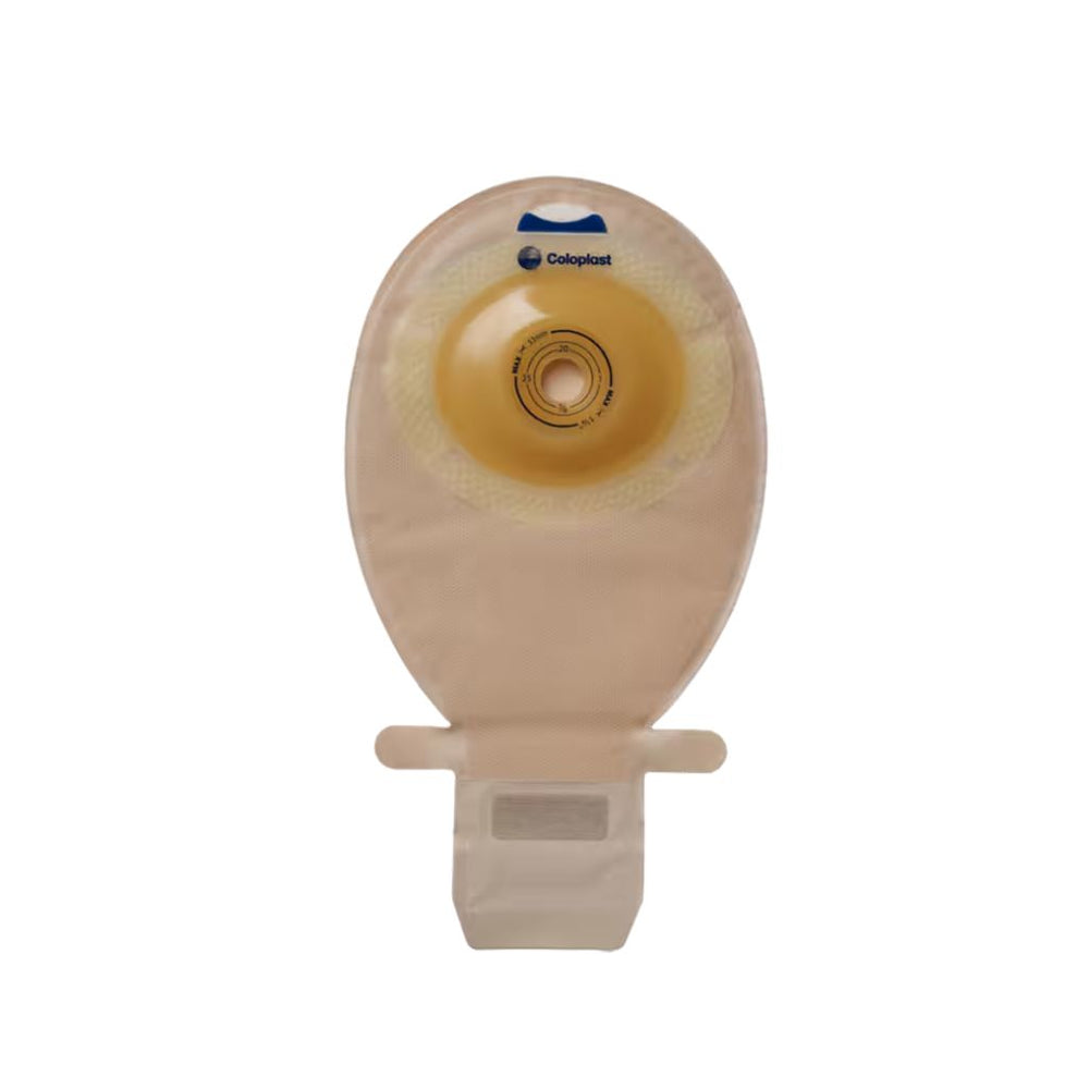 Coloplast SenSura 1-Piece Convex Light Drainable Pouch, Cut-to-Fit up to 43 mm (1¾ in), Opaque