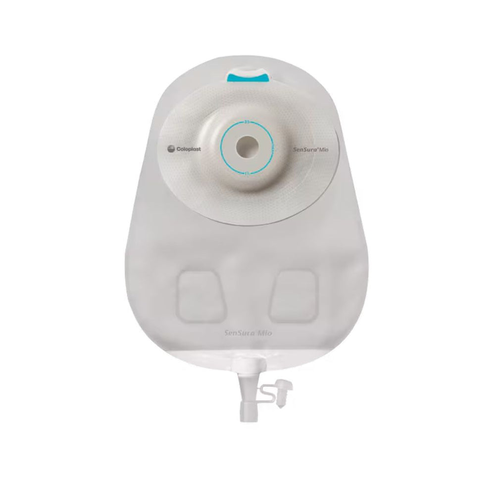 Coloplast SenSura Mio 1-Piece Urostomy Pouch (Maxi), Deep Convex, Pre-Cut 21 mm, Transparent