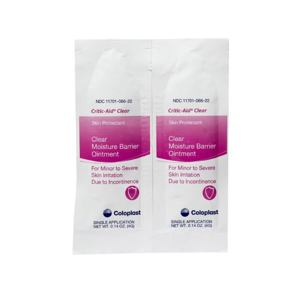 Coloplast Critic-Aid Clear Moisture Barrier Ointment, 4 g Packets