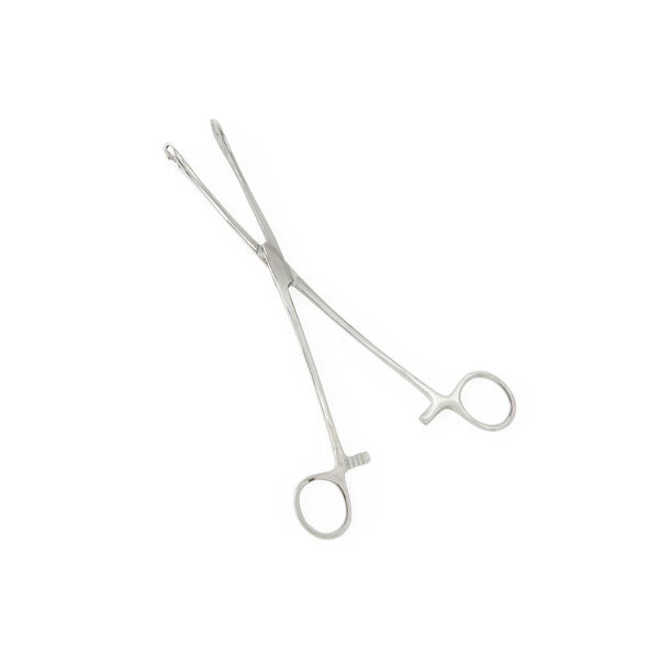 Medline Foerster Sponge Forceps, 9.5 in, Straight, Stainless Steel, Sterile, Single-Use