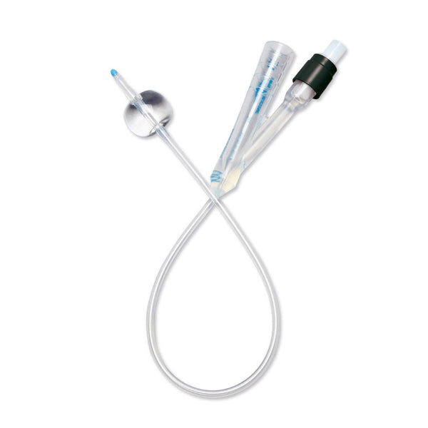 100% Silicone Foley Catheter, Size 10Fr, 3Cc, 2Way