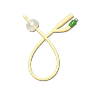 Silicone Elastomer Coated Latex 2-Way Foley Catheter, 14Fr 10Cc