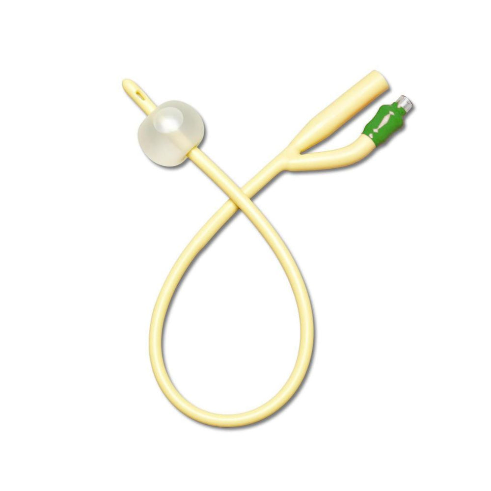 2-Way Silicone Elastomer Coated Latex Foley Catheter, Size 14Fr 30Ml