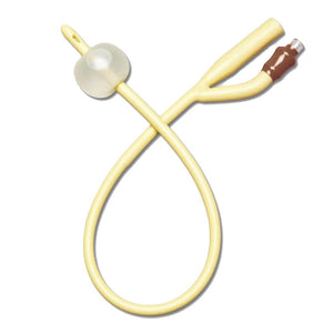 Medline Silicone-Elastomer-Coated Latex 2-Way Foley Catheter, 28 Fr, 30 mL Balloon
