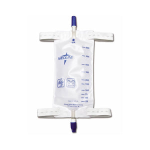 Medline Urinary Leg Bag, 16 oz / 550 mL, Latex-Free Straps, Anti-Reflux, Twist Drain