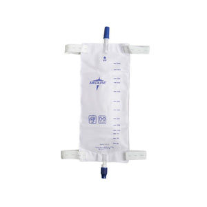 Medline Urinary Leg Bag, 32 oz / 946 mL, Latex-Free Straps, Anti-Reflux, Twist Drain