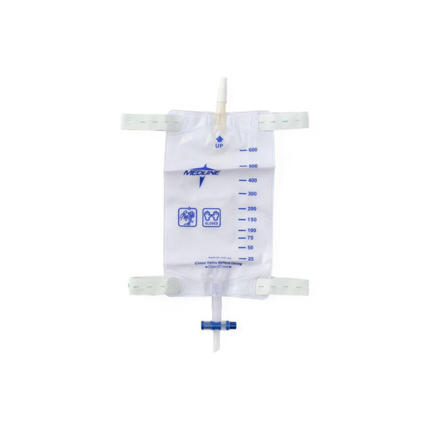 Medline Urinary Leg Bag with Comfort Straps, 19 oz, Sterile