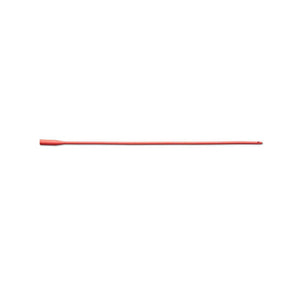 Medline Dynacath Red Rubber Latex Intermittent Catheter, 16 Fr, 16 in