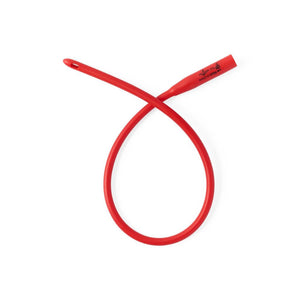 Medline Dynacath Red Rubber Latex Intermittent Catheter, 18 Fr, 16 in