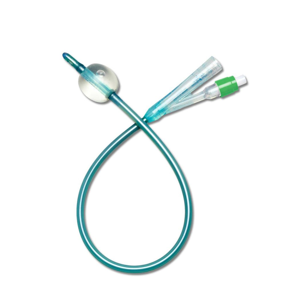 Silvertouch 2-Way Silver Hydrophillic Coated 100% Silicone Foley Catheter, 14Fr, 5Cc