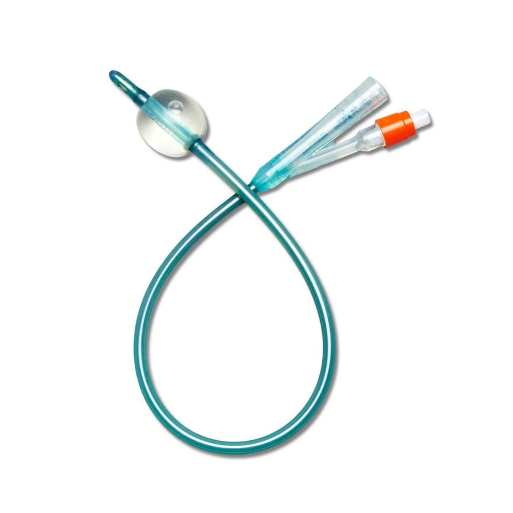 Silvertouch 2-Way Silver Hydrophilic Coated 100% Silicone Foley Catheter, 16Fr 5Cc Balloon