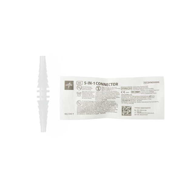 Medline 5-in-1 Tubing Connector, Straight