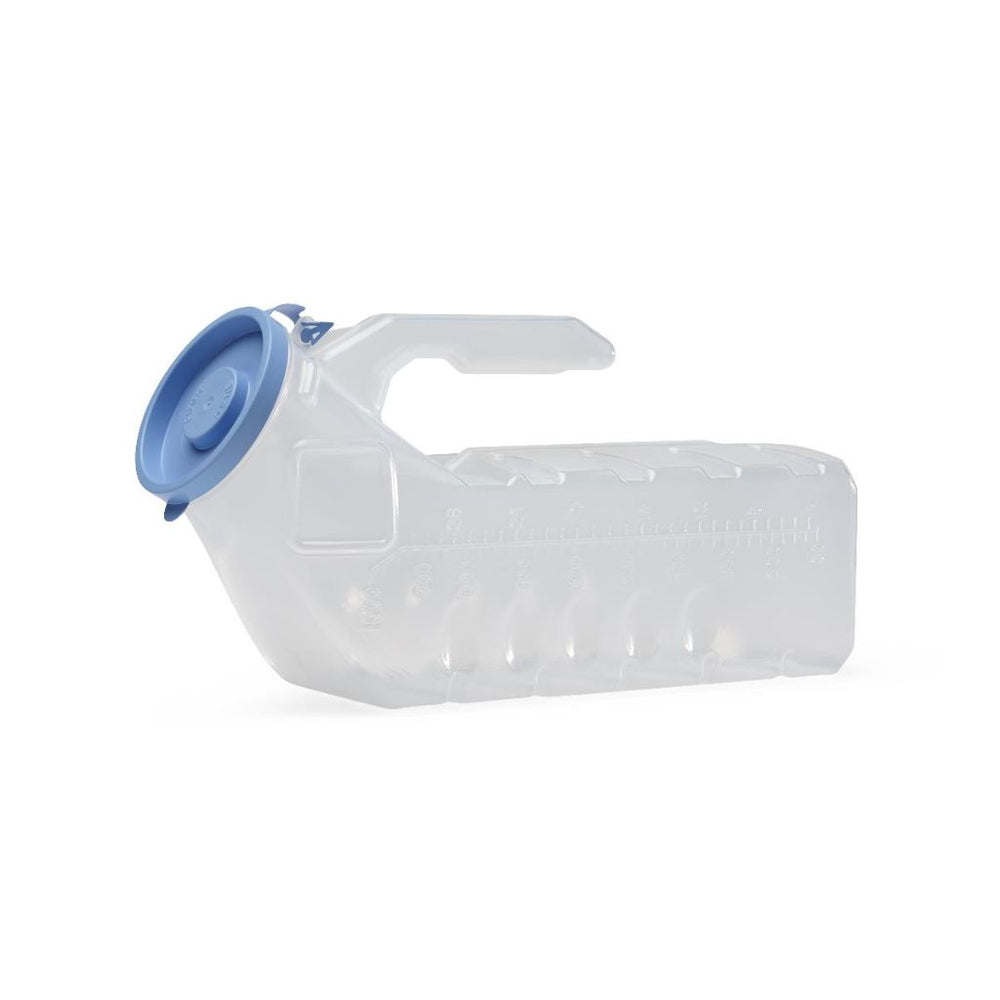 Urinal With Lid, Autoclavable, Blue