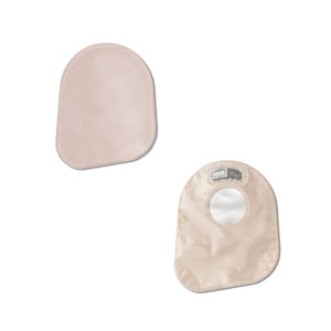 New Image Closed Pouch 9" Beige With Filter ,  1-3/4" Flange
