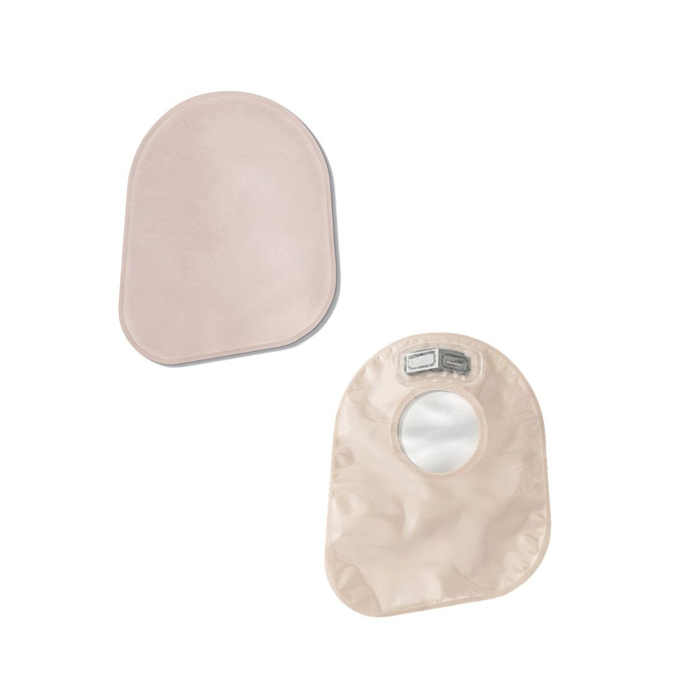 New Image Closed Pouch 9" Beige With Filter , 2-1/4" Flange