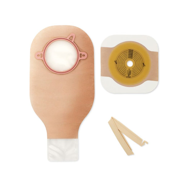 New Image Flexwear Clamp Closure Drainable Pouch 4" Non- Sterile