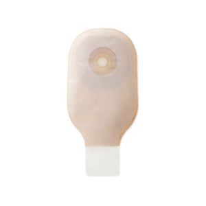 Premier One-Piece Convex Skin Barrier 12"  Drainable Pouch Clamp Closure Transparent,Pre-Cut 1-3/4"