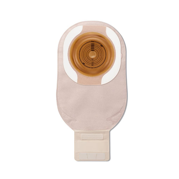 Premier Ceraplus Soft Convex 1-Piece Drainable Pouch W/ Tape Border, Lock N Roll Closure, Beige, W/F