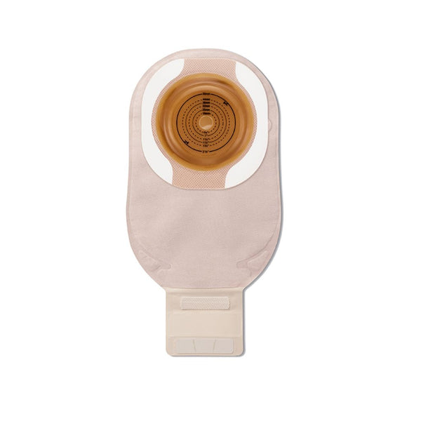 Premier Ceraplus Soft Convex 1-Piece Drainable Pouch W/ Tape Border, Lock N Roll Closure, Beige, W/F