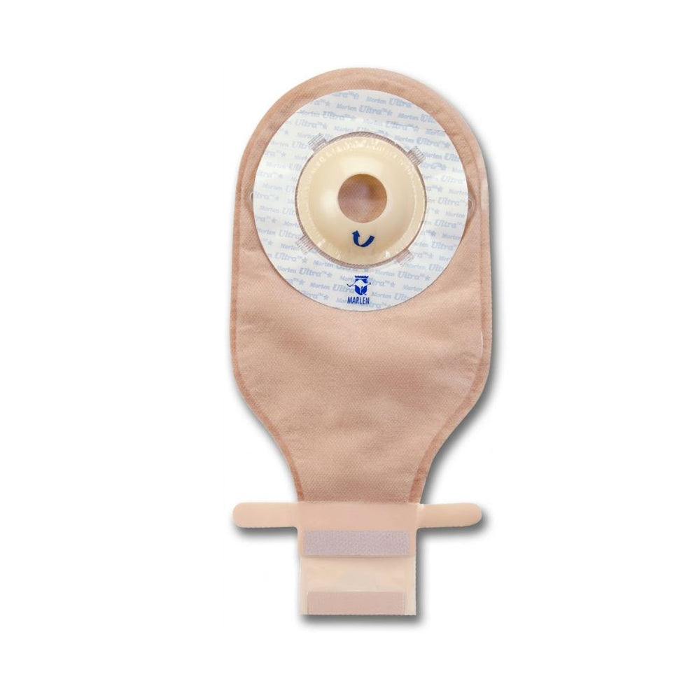 Marlen Ultrallite One Piece, Pre-Cut Drainable Pouch With Skin Sheild, Deep Convex Adhesive Skin Bar