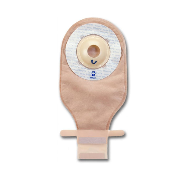 Marlen Ultralite One-Piece Pre-Cut Drainable Pouch With Aquatack Hydrocolloid Deep Convex Barrier An