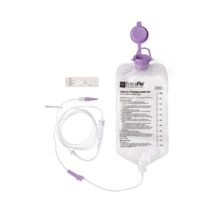 Medline Entraflo Pump Feeding Set, 1000 mL Bag, ENFit Connector