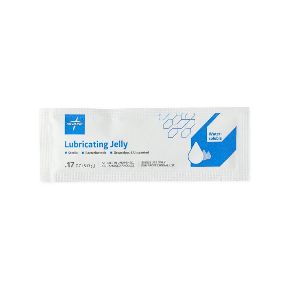 Medline E-Z Sterile Lubricating Jelly, 5 g Foil Packet
