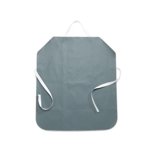 Teflon Coated Smoker'S Apron, Full Chest And Lap, Grey