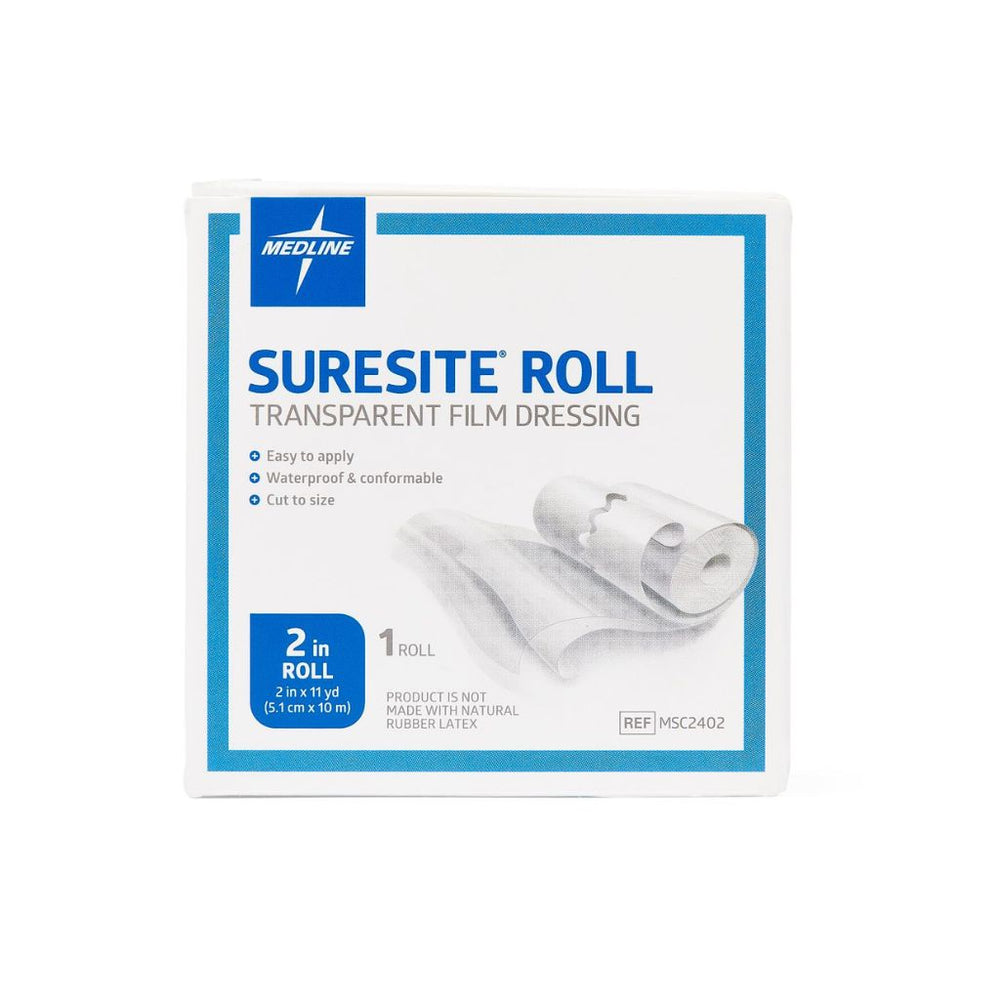 Medline Transparent Film Dressing Roll, 5 cm x 10 m