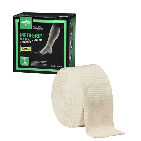 Medline Medigrip Elasticated Tubular Bandage, Size E, 8.75 cm x 10 m