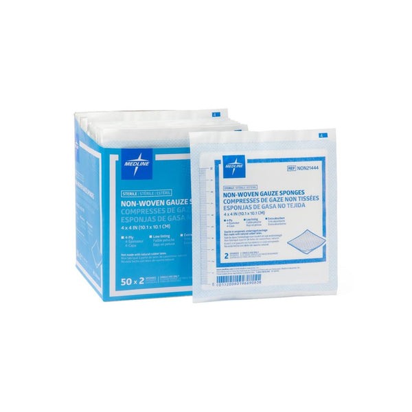 Medline Avant Sterile Gauze Sponge, 4 x 4 inch