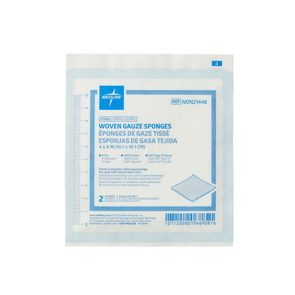 Sterile Gauze Sponge, 8Ply, 10Cm X 10Cm.